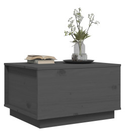 Table basse Gris 60x50x35 cm Bois massif de pin