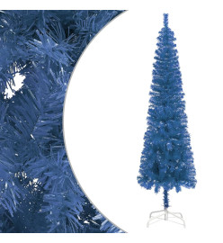 Sapin de Noël étroit Bleu 180 cm