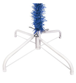 Sapin de Noël étroit Bleu 180 cm