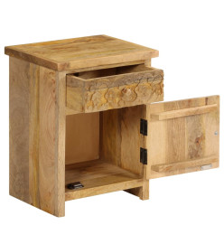 Table de chevet Bois de manguier massif 40x30x50 cm