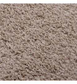 Tapis shaggy à poils longs Beige 200x290 cm