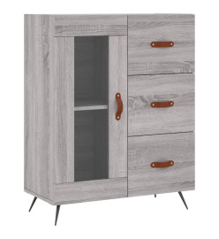 Buffet sonoma gris 69,5x34x90 cm bois d'ingénierie