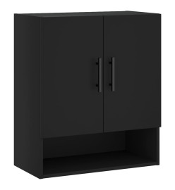 Armoire murale noir 60x31x70 cm bois d'ingénierie