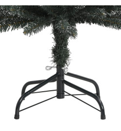 Sapin de Noël artificiel mince avec support Vert 120 cm PVC