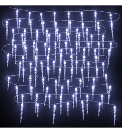 Guirlande lumineuse glaçons Noël 100 pcs Blanc froid Acrylique