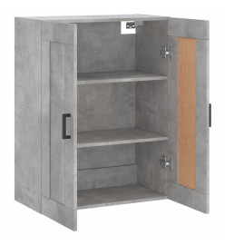 Armoire murale gris béton 69,5x34x90 cm bois d'ingénierie