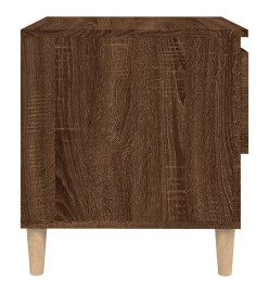 Table de chevet Chêne brun 50x46x50 cm Bois d'ingénierie