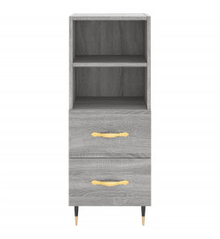 Buffet Sonoma gris 34,5x34x90 cm Bois d'ingénierie