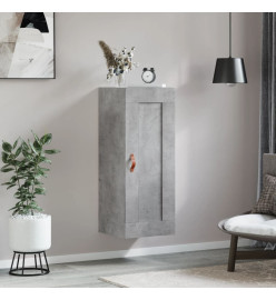 Armoire murale gris béton 34,5x34x90 cm bois d'ingénierie