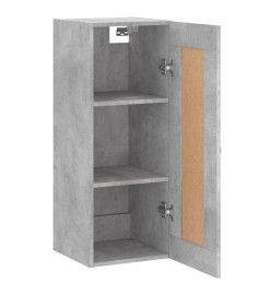 Armoire murale gris béton 34,5x34x90 cm bois d'ingénierie