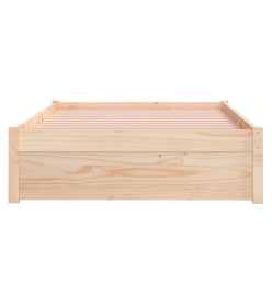 Cadre de lit Blanc Bois massif 100x200 cm