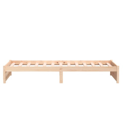 Cadre de lit Blanc Bois massif 100x200 cm