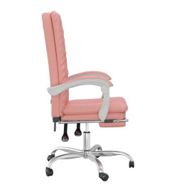 Fauteuil inclinable de bureau Rose Similicuir