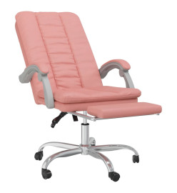 Fauteuil inclinable de bureau Rose Similicuir