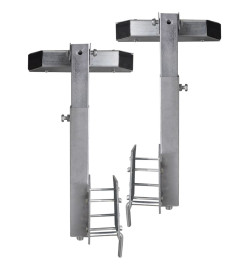 Set de 2 supports à barre inclinable 63 - 88 cm pour remorque à bateau