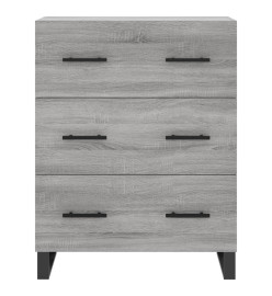 Buffet haut Sonoma gris 69,5x34x180 cm Bois d'ingénierie