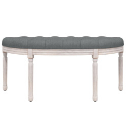 Banc Gris foncé 110,5x45x49 cm Tissu