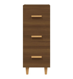 Buffet Chêne marron 34,5x34x90 cm Bois d'ingénierie