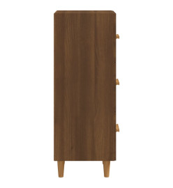 Buffet Chêne marron 34,5x34x90 cm Bois d'ingénierie