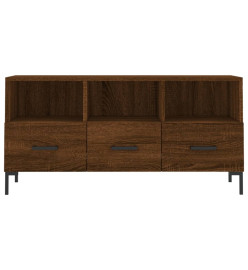 Meuble TV chêne marron 102x36x50 cm bois d'ingénierie