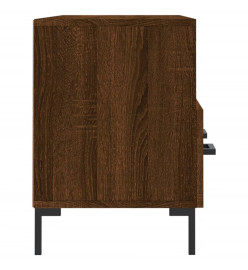 Meuble TV chêne marron 102x36x50 cm bois d'ingénierie