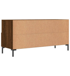 Meuble TV chêne marron 102x36x50 cm bois d'ingénierie