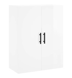 Armoires murales 2 pcs blanc brillant 69,5x34x90 cm