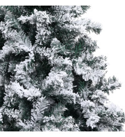 Arbre de Noël artificiel avec LED et boules Vert 180 cm PVC