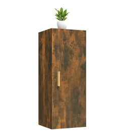 Armoire murale Chêne fumé 34,5x34x90 cm Bois d'ingénierie