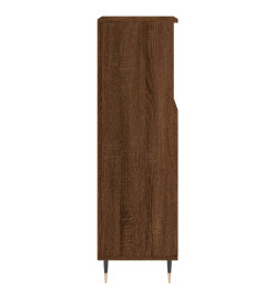 Armoire de bain chêne marron 30x30x100 cm bois d'ingénierie