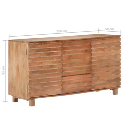 Buffet 150x50x81 cm Bois de manguier massif