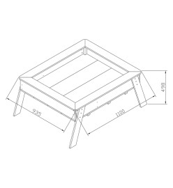 AXI Table de culture de semis Linda Marron