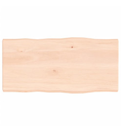 Dessus de table bois chêne massif non traité bordure assortie