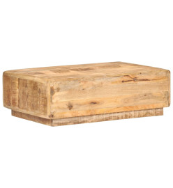 Table basse 90x60x29 cm Bois de manguier brut