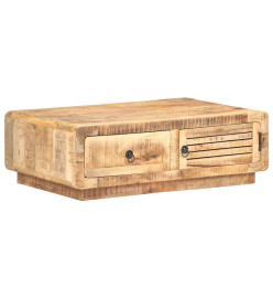 Table basse 90x60x29 cm Bois de manguier brut