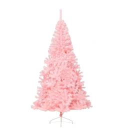 Demi sapin de Noël artificiel avec support Rose 240 cm PVC