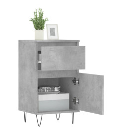 Buffets 2 pcs gris béton 40x35x70 cm bois d'ingénierie