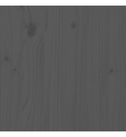 Lit de palette gris 120x200 cm bois de pin massif