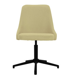 Chaise pivotante de bureau Vert Tissu