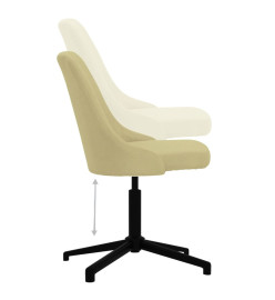 Chaise pivotante de bureau Vert Tissu