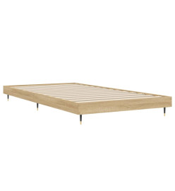 Cadre de lit chêne sonoma 90x200 cm bois d'ingénierie