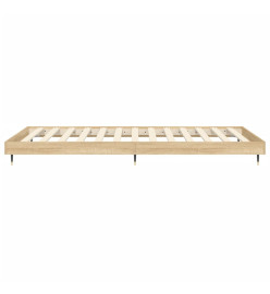 Cadre de lit chêne sonoma 90x200 cm bois d'ingénierie