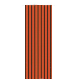 Écran de balcon Orange et marron 80x240 cm Tissu Oxford