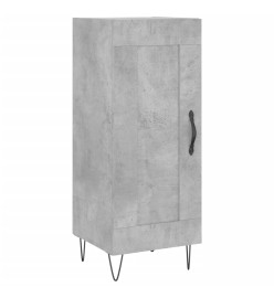 Buffet Gris béton 34,5x34x90 cm Bois d'ingénierie