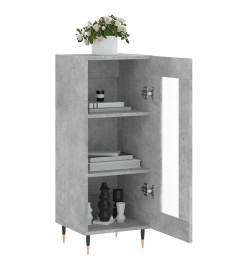 Buffet Gris béton 34,5x34x90 cm Bois d'ingénierie