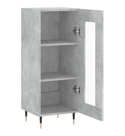 Buffet Gris béton 34,5x34x90 cm Bois d'ingénierie