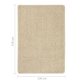 Tapis shaggy antidérapant Crème 120x170 cm