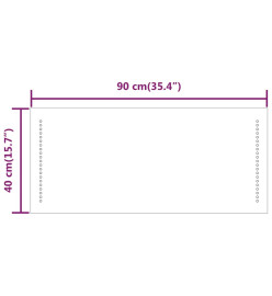 Miroir de salle de bain à LED 40x90 cm