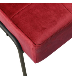 Chaise de relaxation 65x79x87 cm Rouge bordeaux Velours