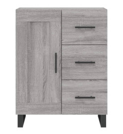 Buffet haut Sonoma gris 69,5x34x180 cm Bois d'ingénierie